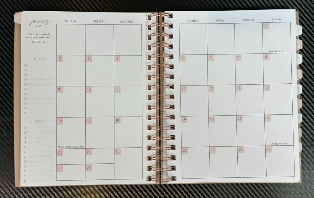 Plan Chicly 2023 Planner with Scratch Proof Magnetic Box Nude