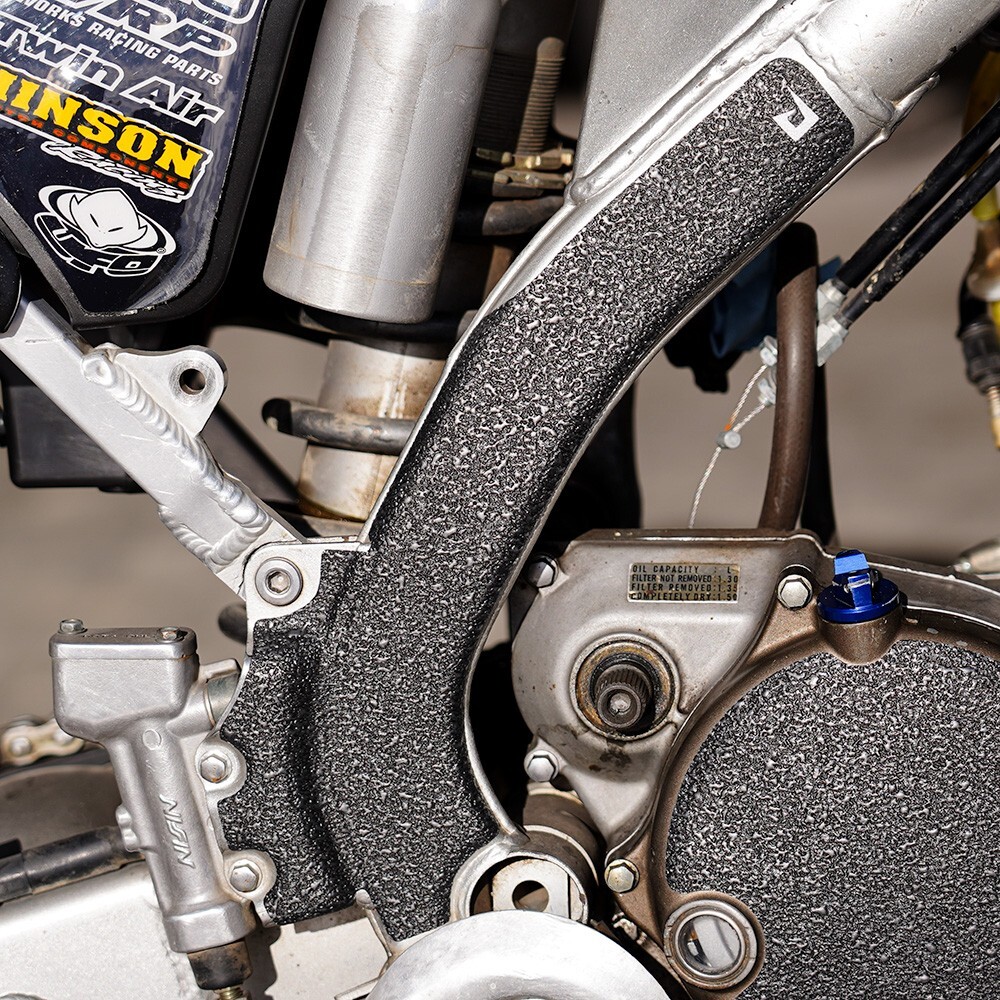 Black Frame Guards For 2004-2006 Suzuki RMZ250 Grip Tape Protectors RMZ 250