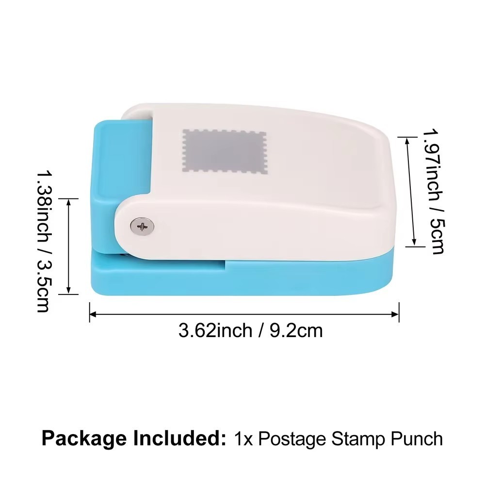 0.8inch Rectangle Postage Stamp Punch Stamp Shape Embossing Machine DIY Crafting