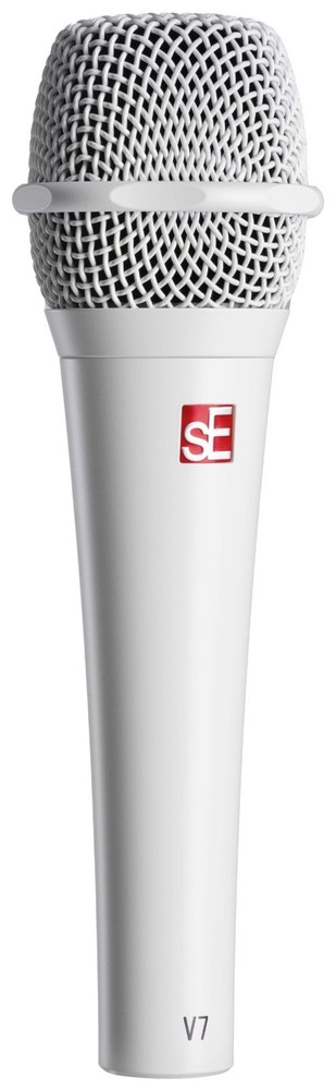 Se Electronics V7 White Handheld Dynamic Microphone Mic+External Windscreen