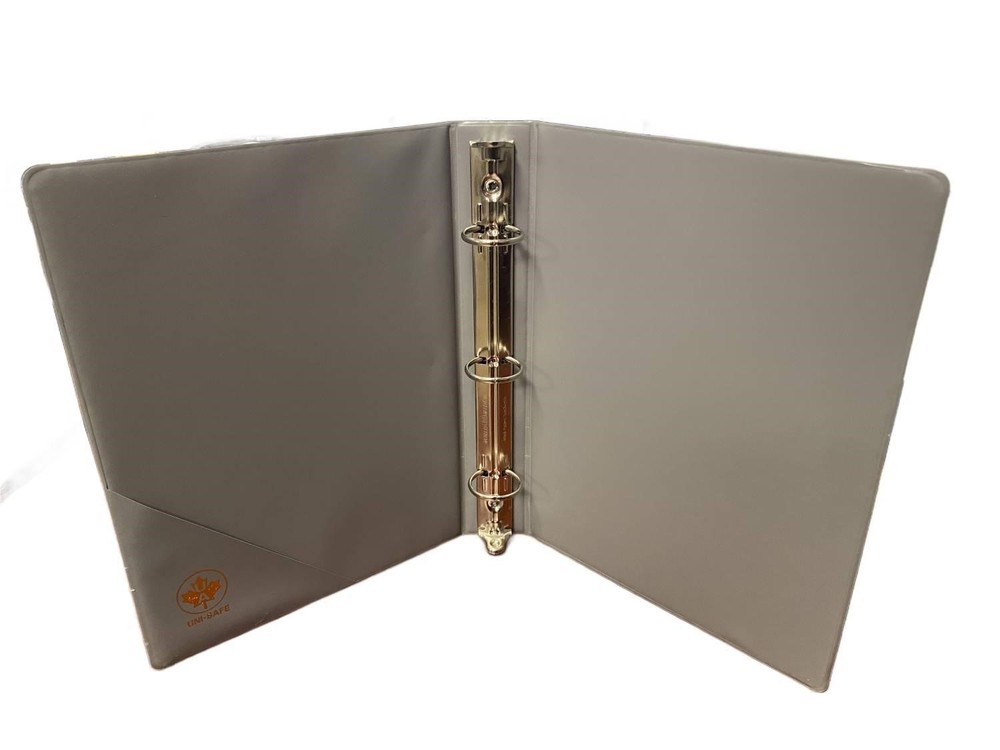 3 Ring Binder for 5.5x8.5 Stamp Dealer Sales Pages For Large Size Sheets GRAY