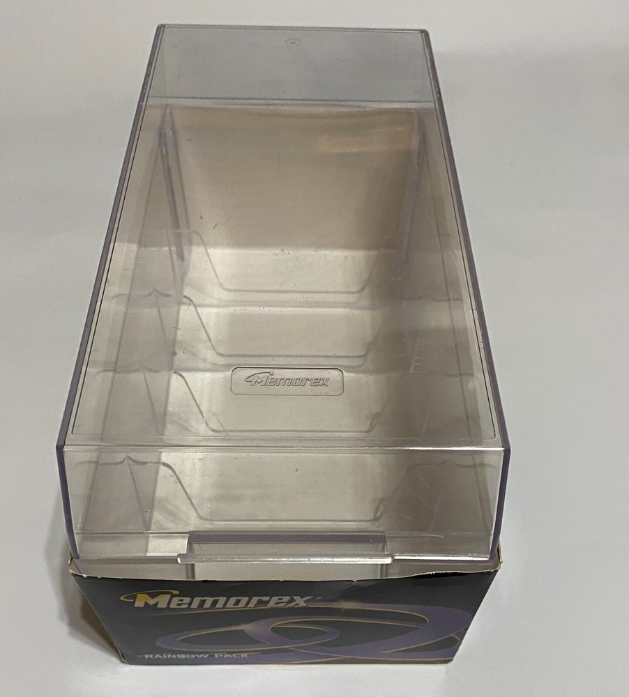 Memorex 3.5 " Computer Disk Storage Box Organization - Case ONLY, No diskettes