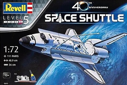 Revell-Germany 40th Anniversary Space Shuttle Set - Space Program Plastic Space