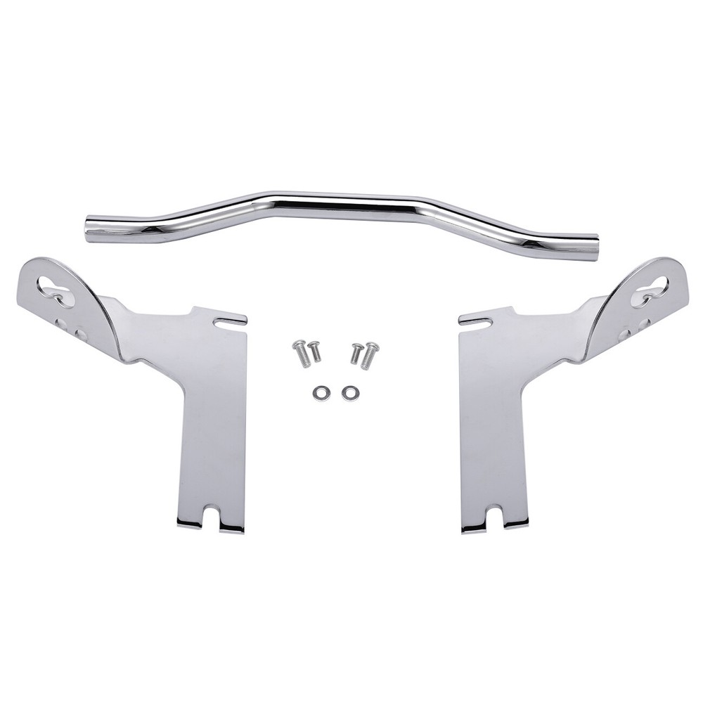 Chrome Passing Lamp Light Bar Mount For Harley 1994-2012 Touring Electra Glide