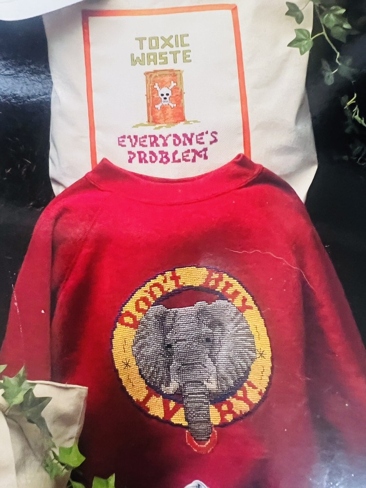 Environmental Activism Cross Stitch Book Patterns Ecology Rainforest Endangered