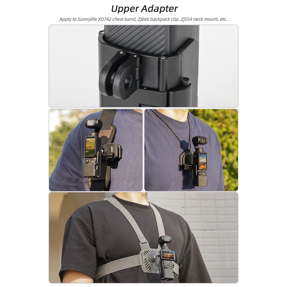 Foldable Dual Hook Adapter Accessories for Osmo Pocket 3