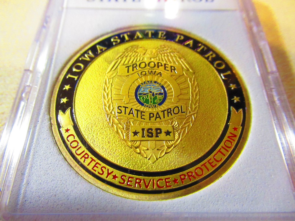 IOWA STATE PATROL Challenge Coin
