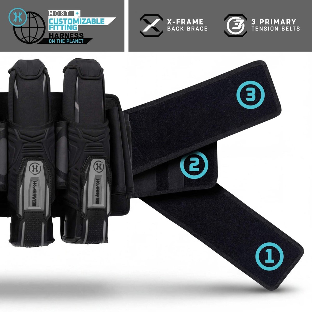 HK Army Eject-X Harness - 4+3 - Grey