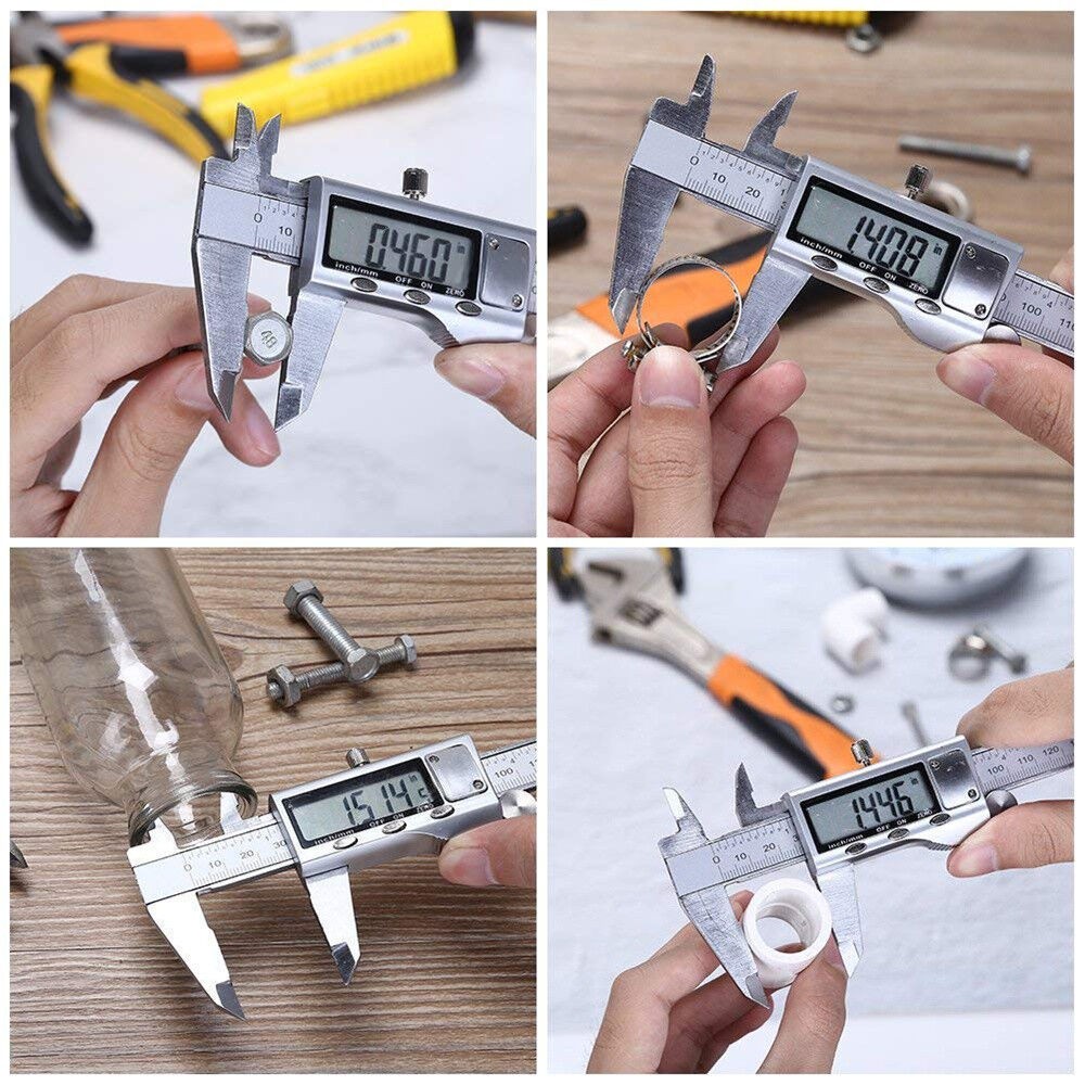 6" 150mm Digital Caliper Micrometer LCD Gauge Vernier Electronic Measuring Tool