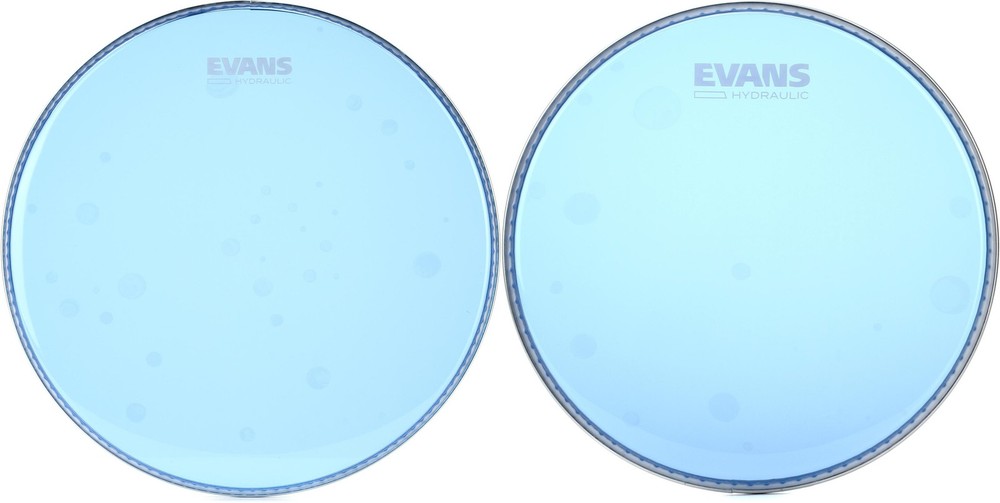 Evans Hydraulic Blue Drumhead - 14 inch + Evans TT10HB Value Bundle