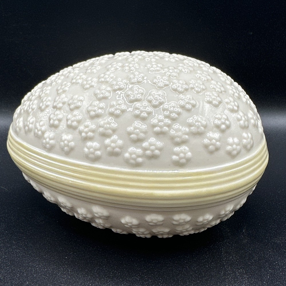 Large 5" Vintage Belleek Easter Egg