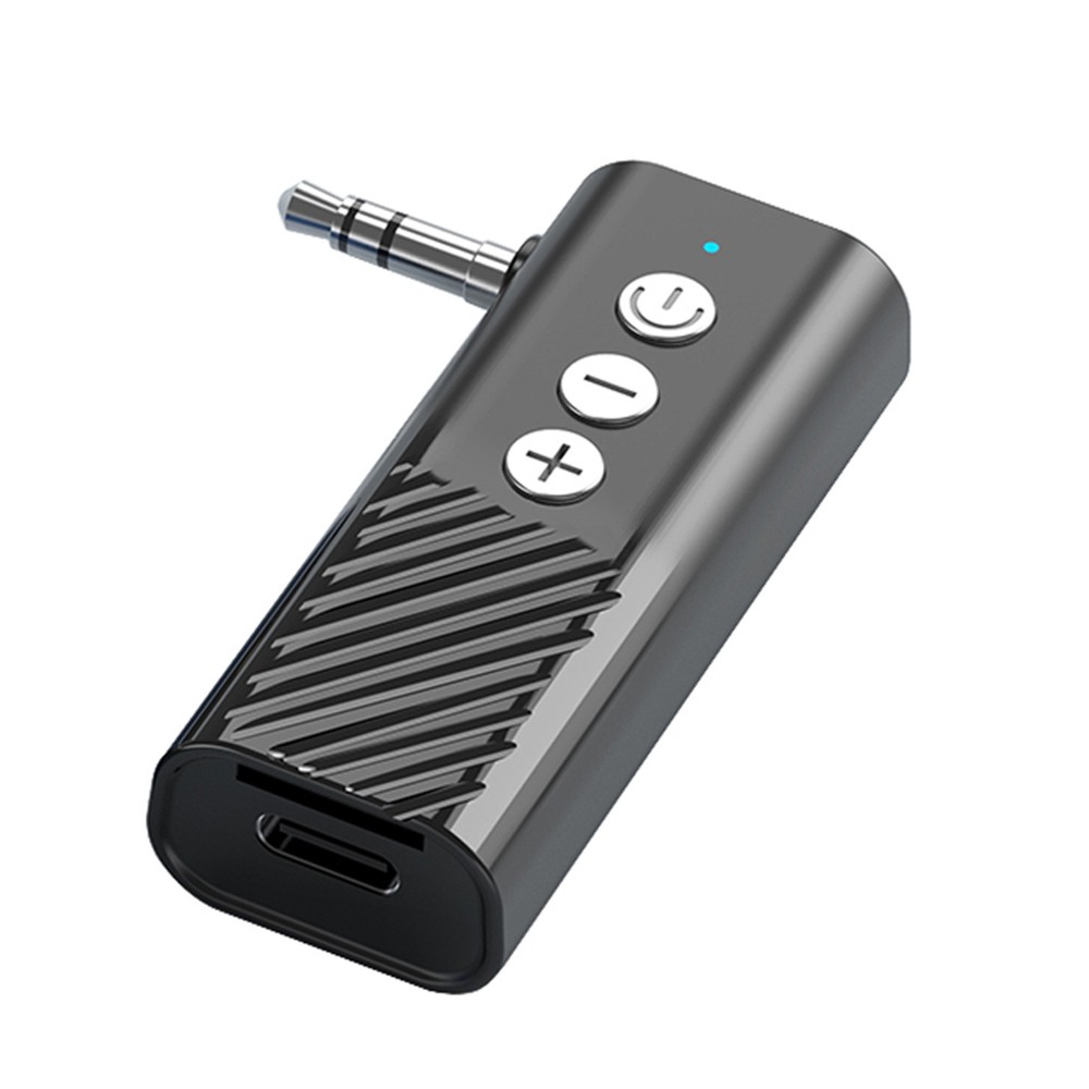 3-in-1 Wireless Bluetooth 5.3 Transmitter Receiver Adapter Audio Black ABS