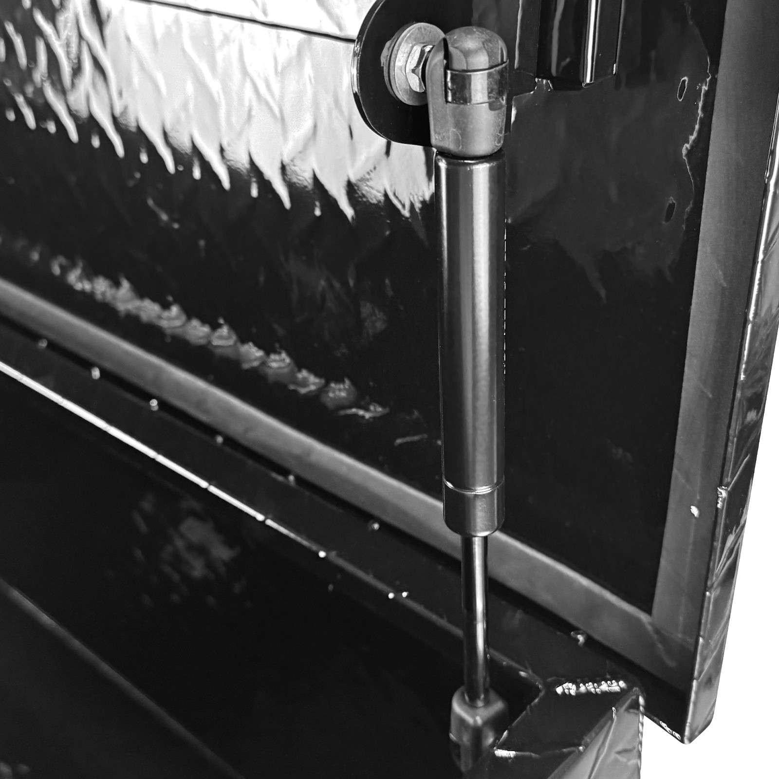 Black 39"x13"x10" Aluminum Truck Bed Tool Box Diamond Plate Trailer ToolBox