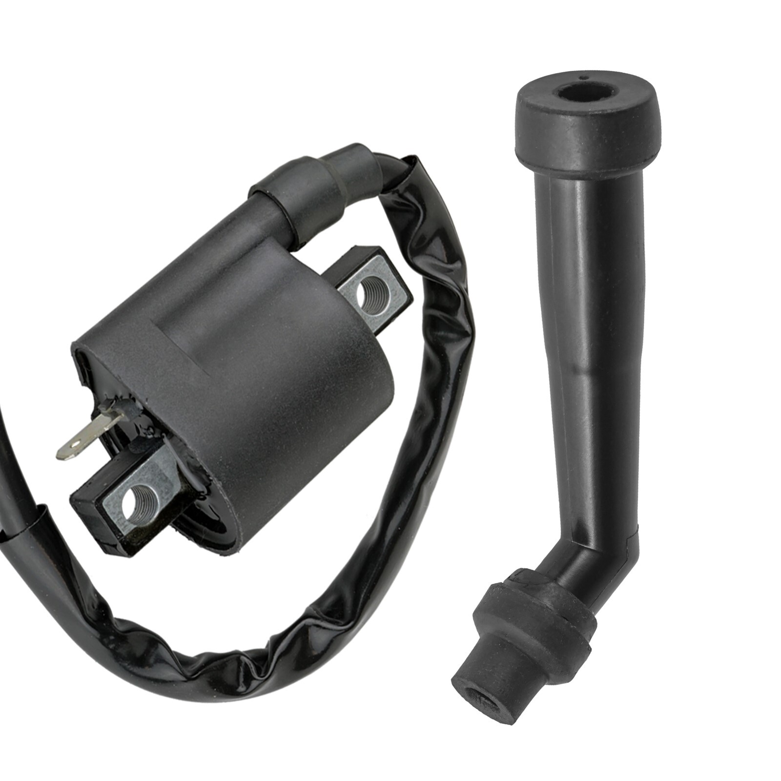 Ignition Coil with Spark Plug Boot Cap for Yamaha Grizzly 600 1998 1999-2001