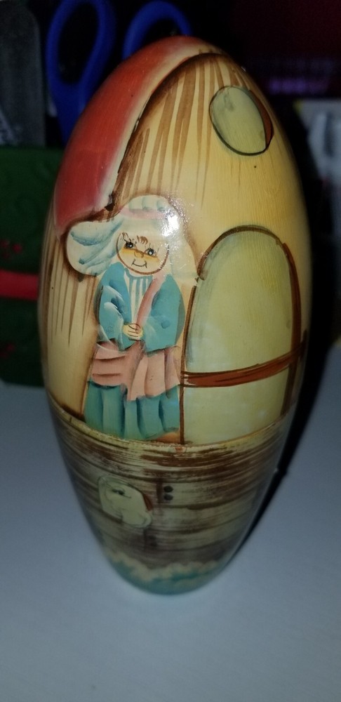 Noah's Ark 5 pcs Nesting Egg Hand-Painted Room Decor. AG10