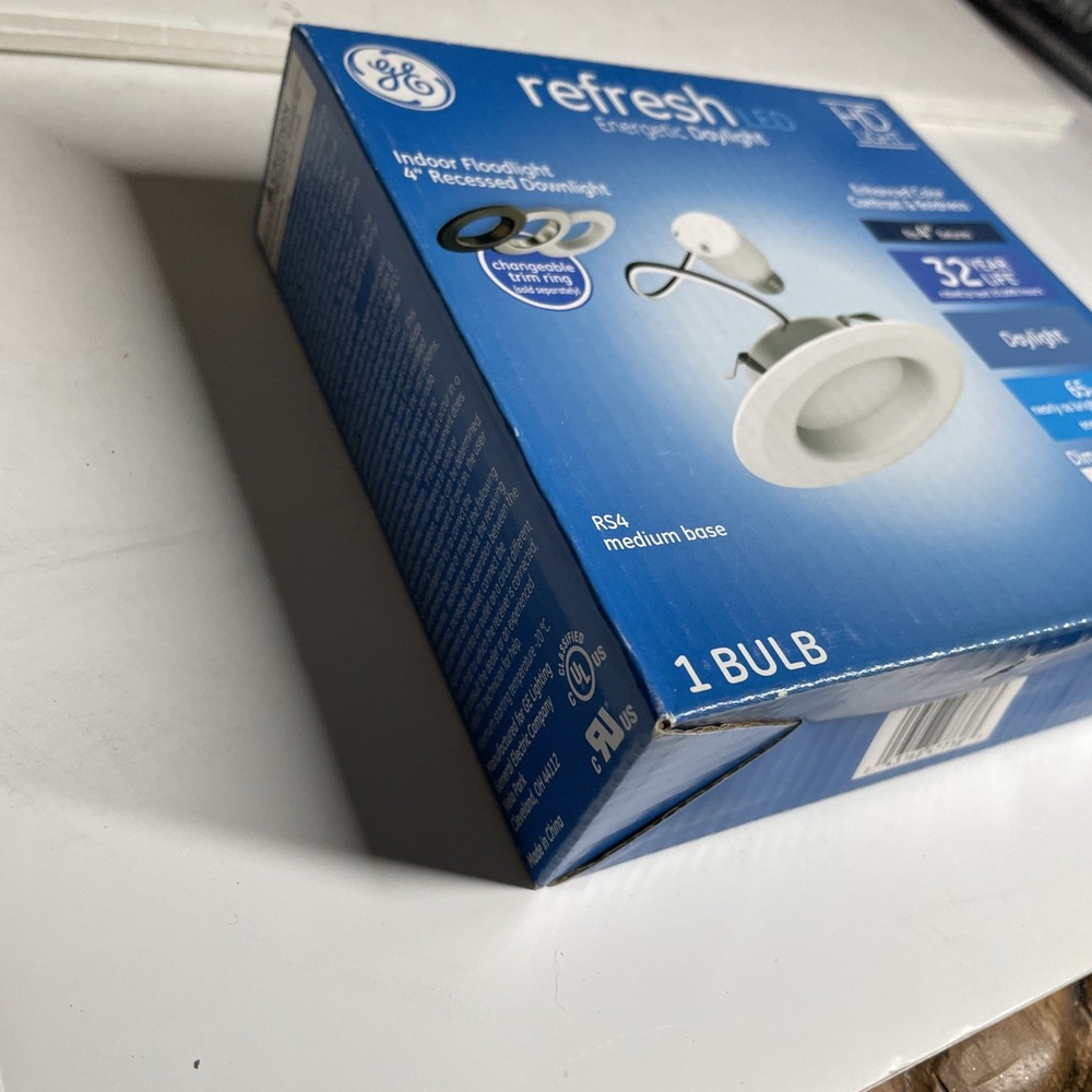 GE Refresh LED 4" White Round Dimmable Energetic Daylight
