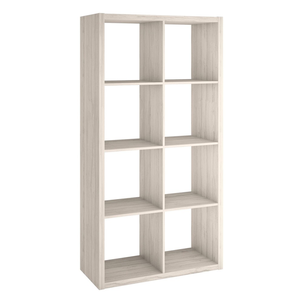 ClosetMaid Decorative Open Back 8-Cube Storage Organizer, Bleached Walnut
