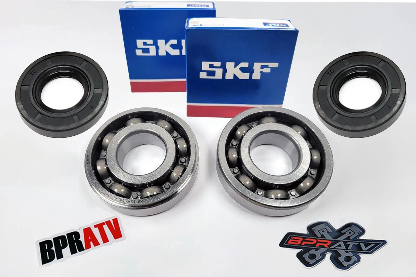 Kawasaki KX100 KX112 SKF OEM Replacement Crankshaft Crank Main Bearings Seal Kit