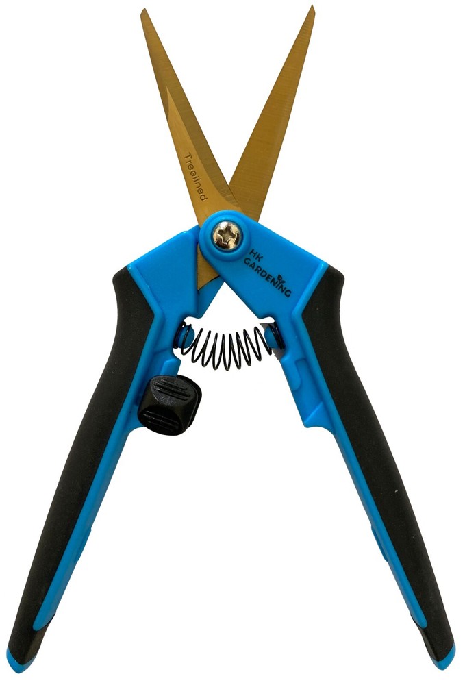 HK Gardening TitaniumFastPrecision Garden pruning scissors Spring Straight Blade