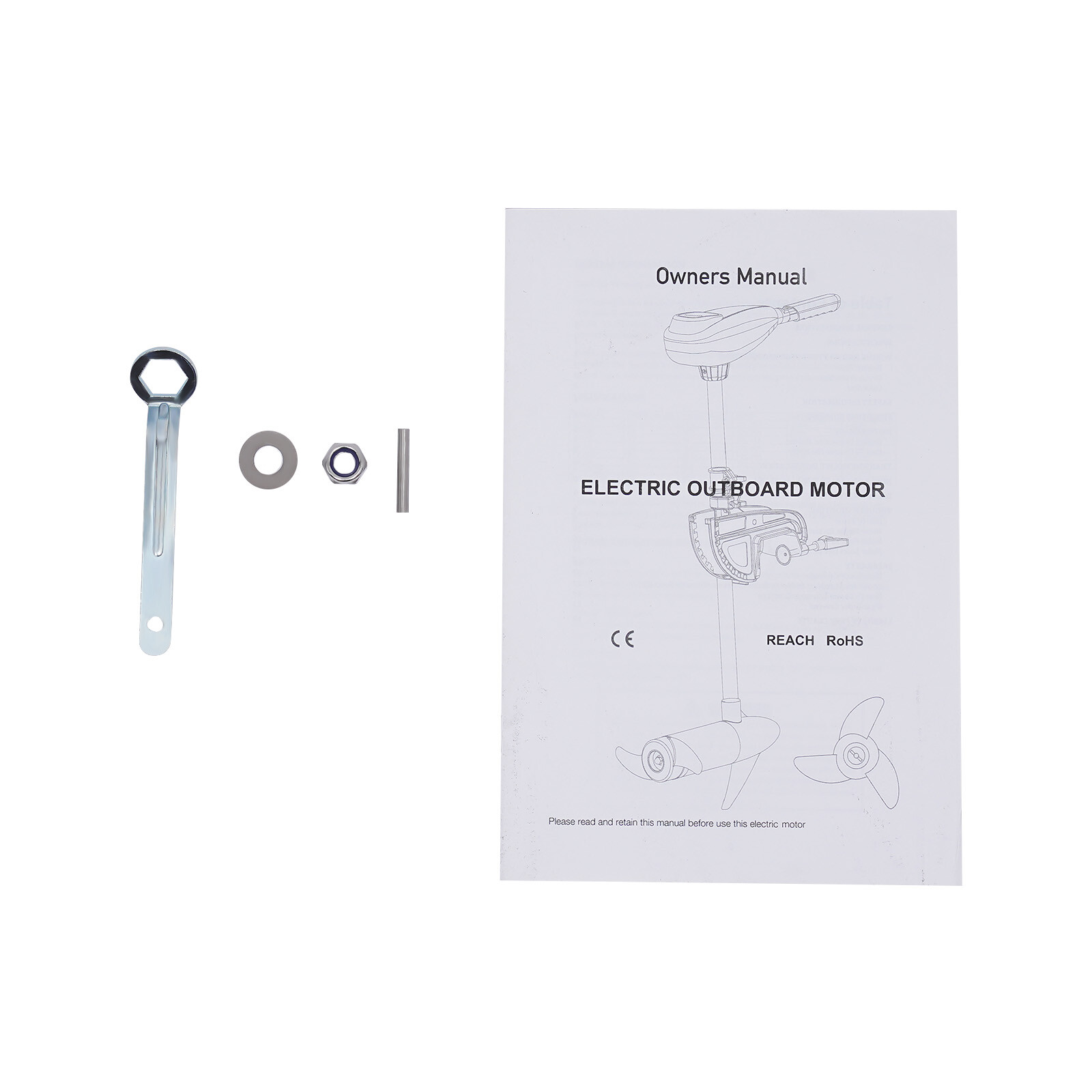 12V 80lbs Electric Trolling Motor Thrust Transom Mounted Fishing Boat Engine