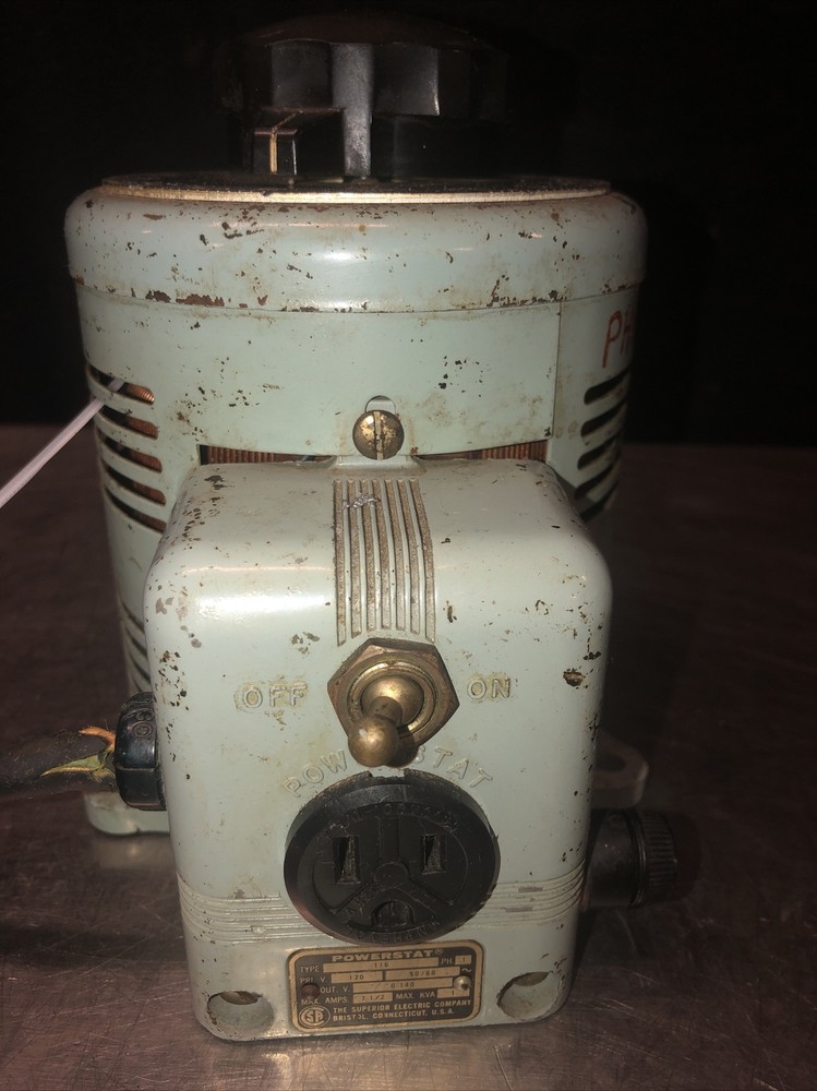 POWERSTAT Model 116 Variable AutoTransformer Input 120V Output 0-140 SUPERIOR #3