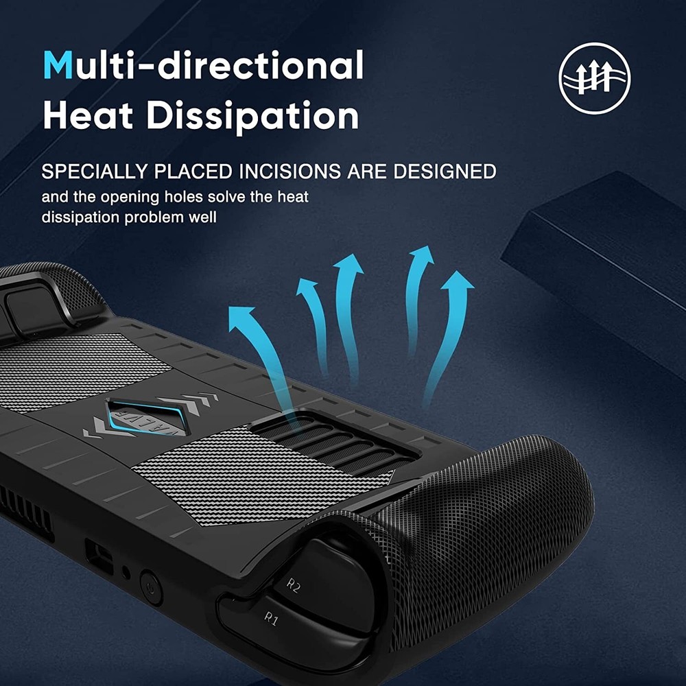 Steam Deck Case Stream Deck Case with Anti-Slip Particles, Compatible with Steam
