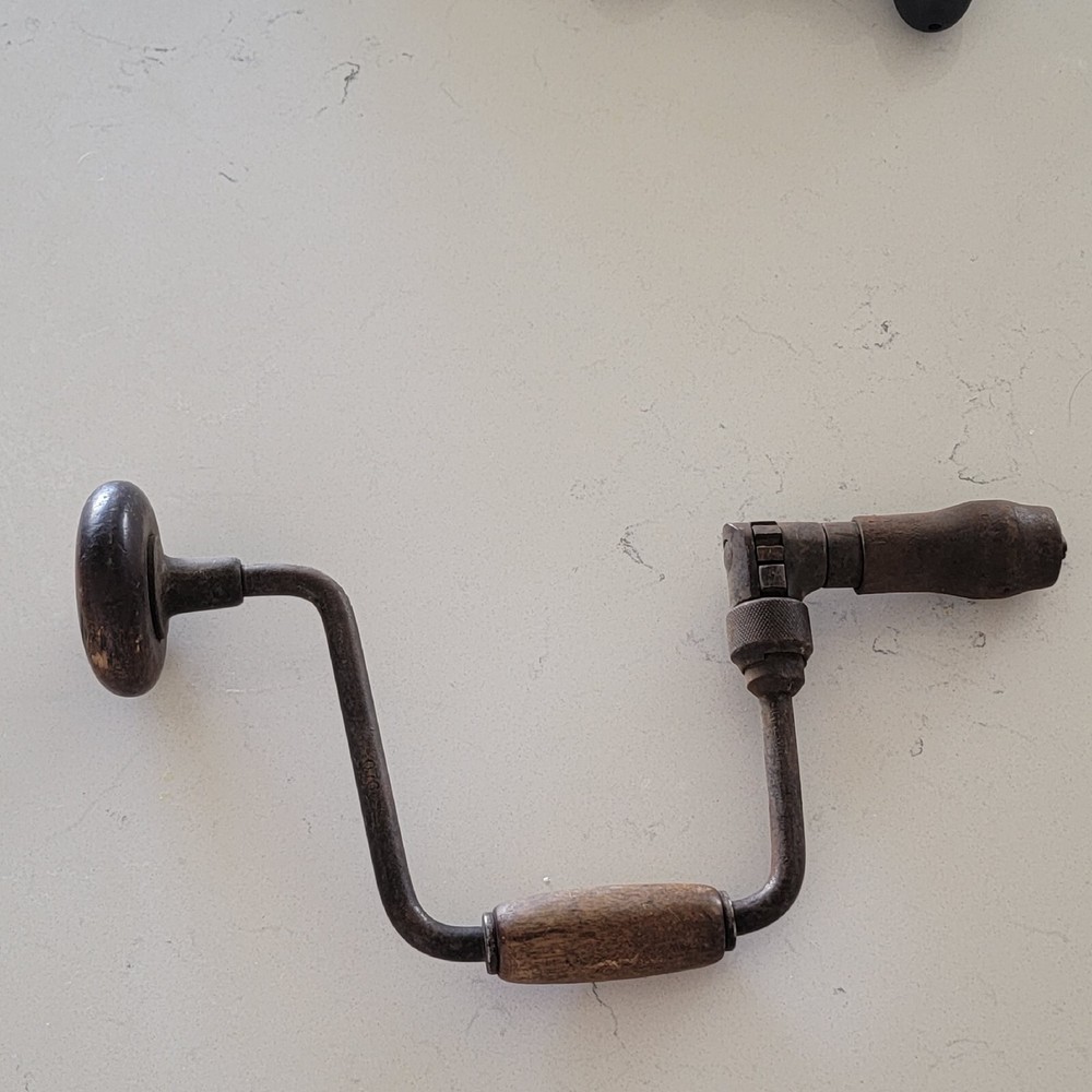 Antique 1920s Hand Drill Primitive Kitchen Tools Decorating