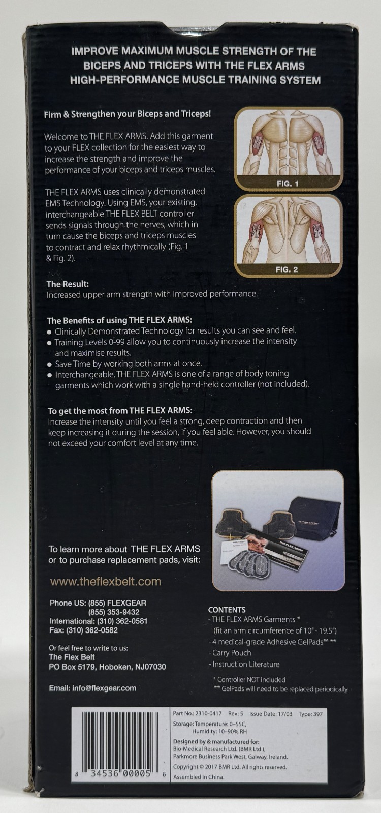 Flex Arms Muscle Training System Accessory Pack BMR Arm Muscle Toner