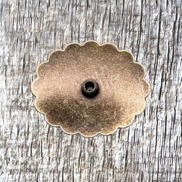 Southwest Oval Conchos Turquoise Antique Nickel Concho CON410-AN