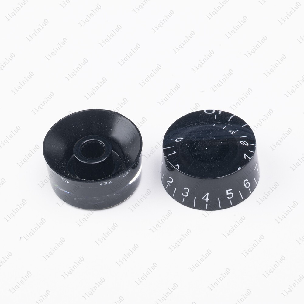 4 Pcs Black/White LP Guitar Control Knobs Speed Dial Knobs for Les Paul SG