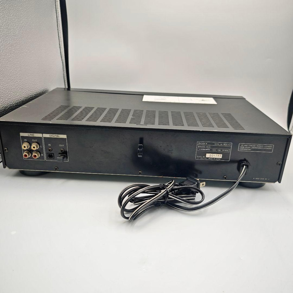 Sony MDS-E3 MD Deck Recorder Pro MiniDisc ATRAC Tested Working