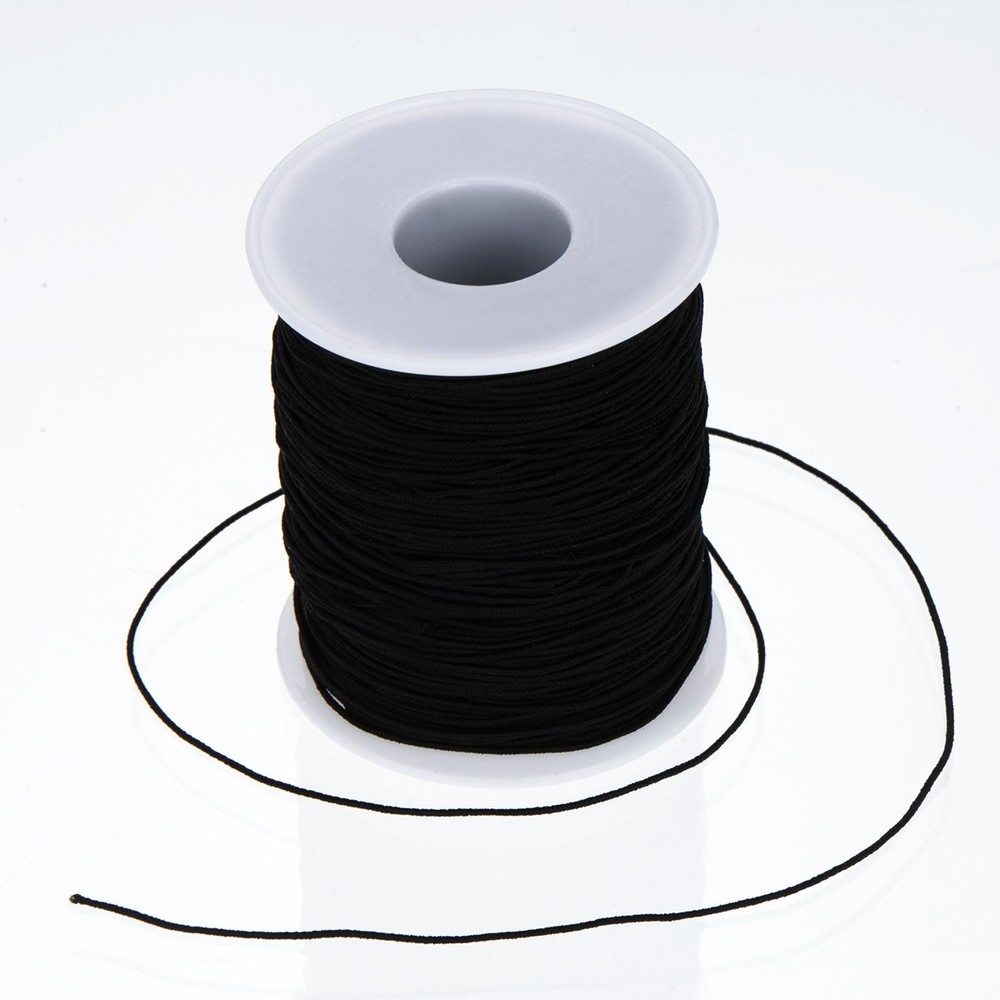 Outus Elastic String for Bracelets Making,2 Rolls 0.8 mm Bracelet White