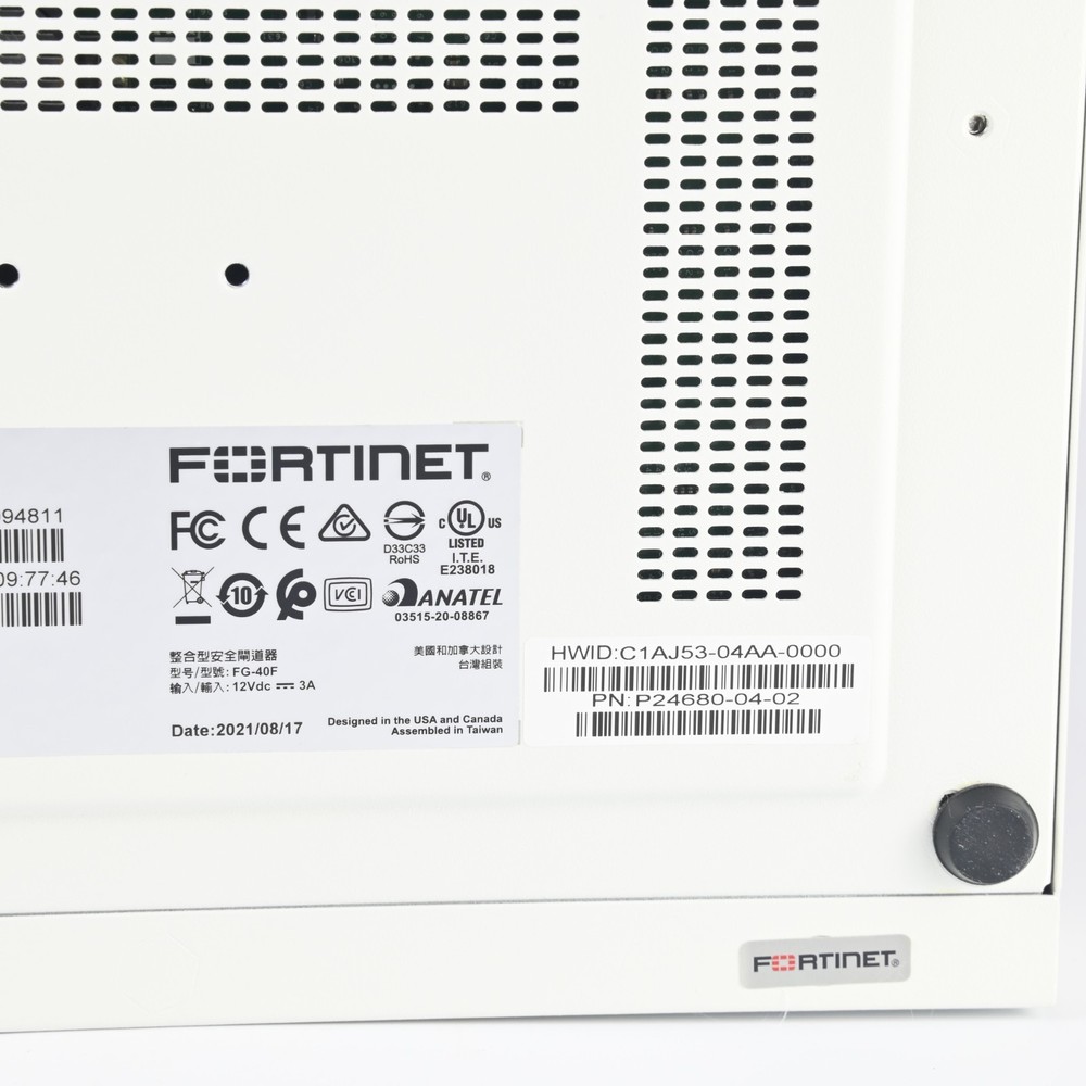 【Select License Duration】 Fortinet FG-40F Fortigate-40F Network Security Working