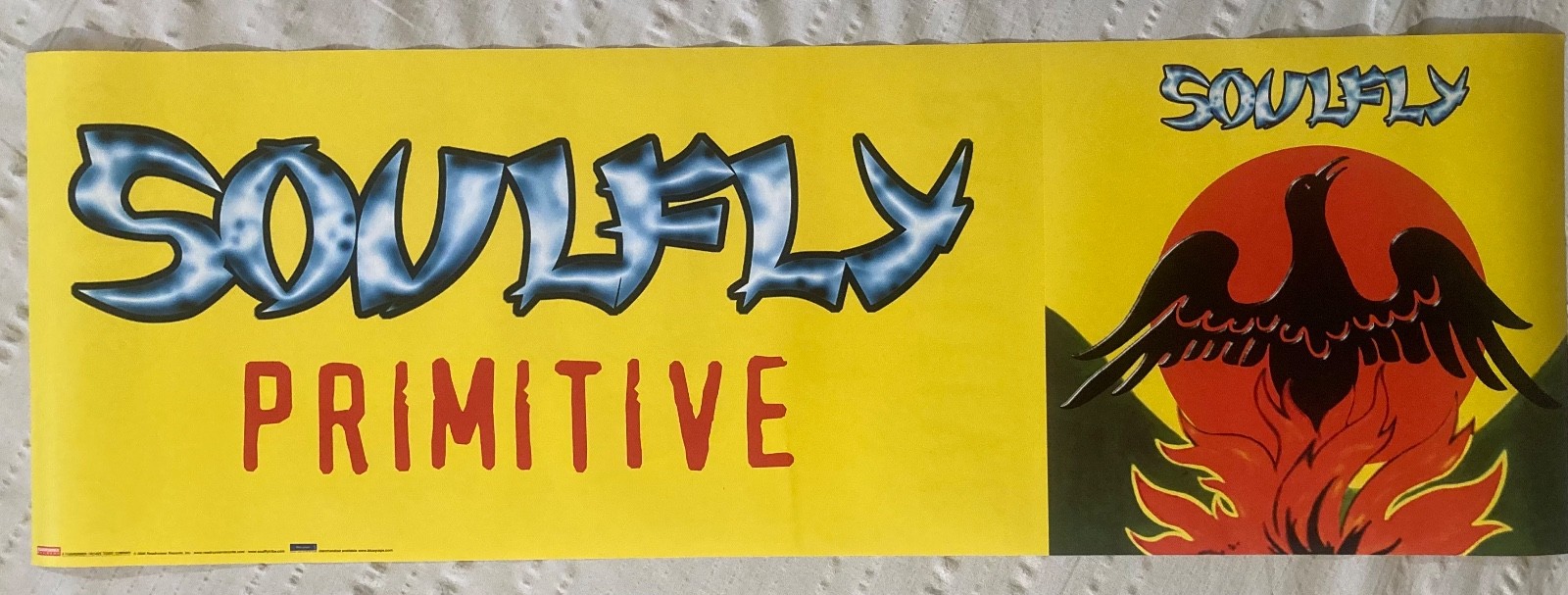 Soulfly 2000 Two-Sided Promo Poster Primitive Nu Metal Music N