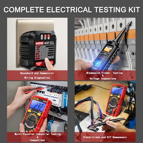 Electrical Test Kit with Digital Multimeter,Non Contact MT01 Tester Tools