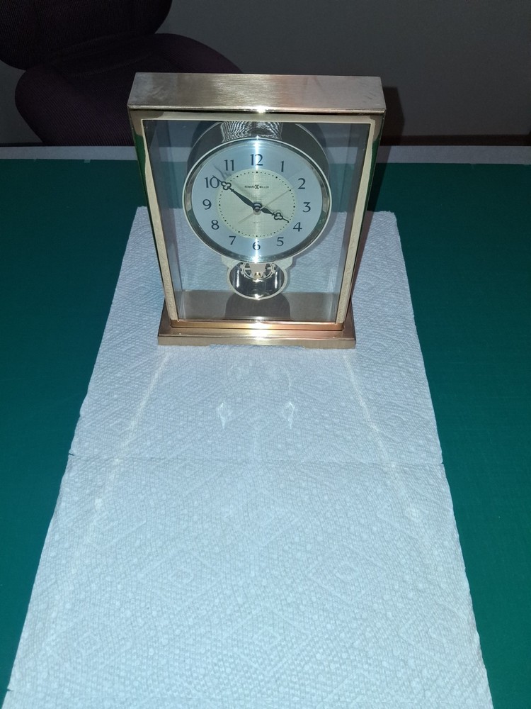 Howard Miller Brass Table Clock