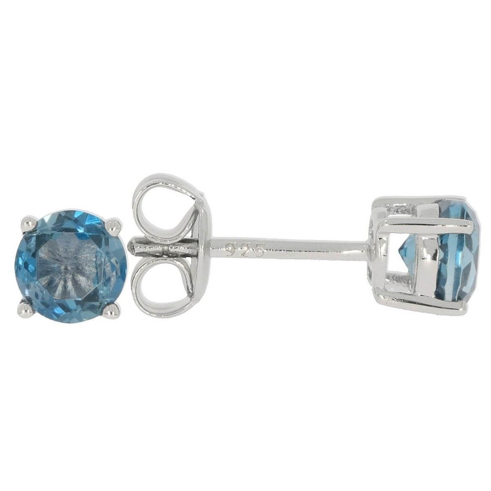 Sterling Silver Semi Mount Earrings Setting Round RD 5x5mm