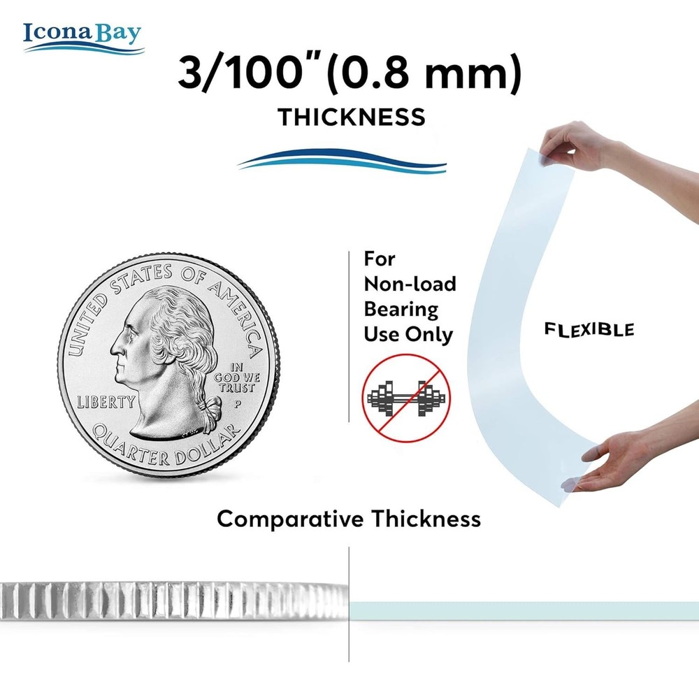 Thin & Flexible 11x14 PET Sheets - Ideal for DIY Projects and Frame Replacement