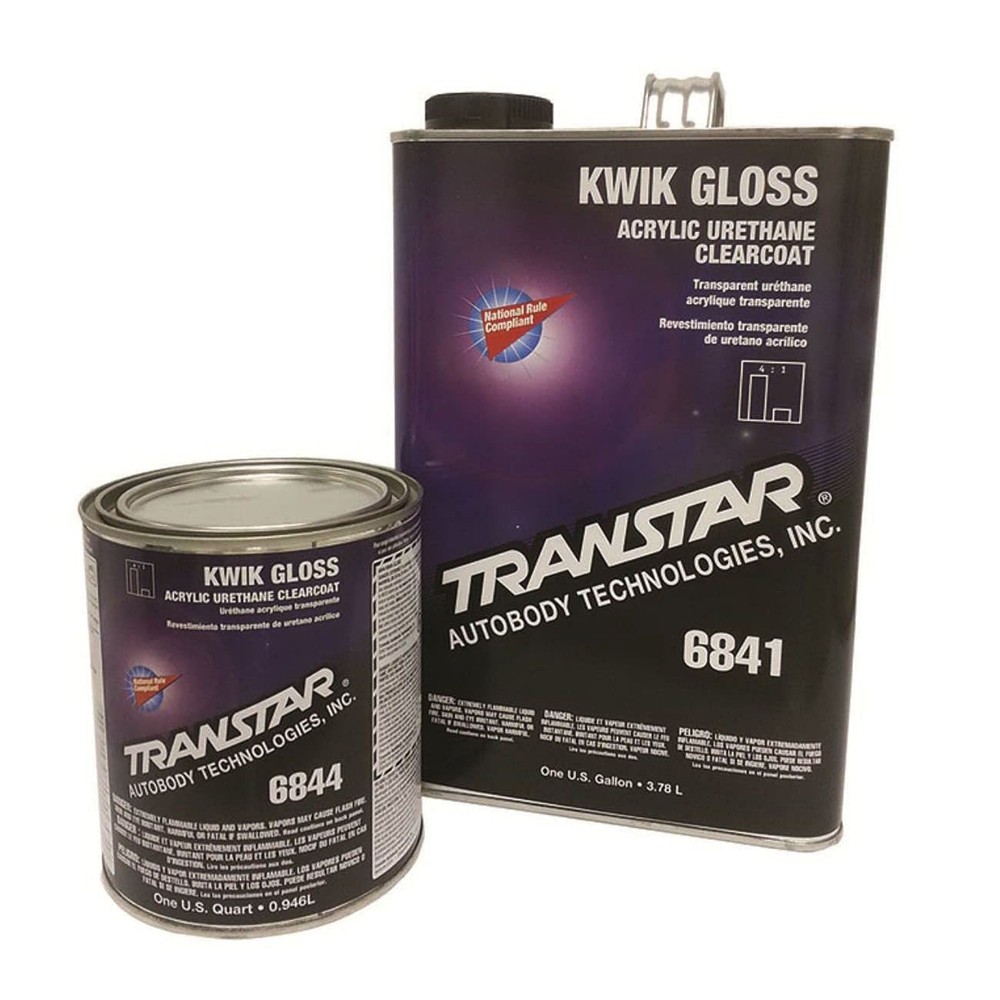 TRANSTAR 6844 Kwik Gloss Clear Coat  1 Quart