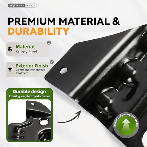 Front Bumper Support Brackets Set for Ford F-150 2009-2014 Left Right