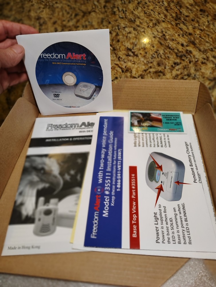 LogicMark Freedom Alert Fall w/ DECT Emergency Communicator ~ Model 35511