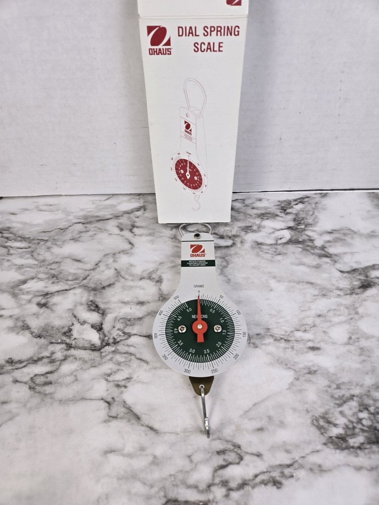 Vtg Ohaus Dial Spring Scale W/ Original Box