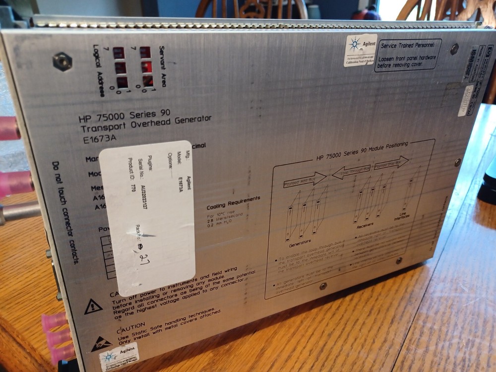 HP Agilent/Keysight E1673A Sonet/SDH Transport Overhead Generator Plug-In Module