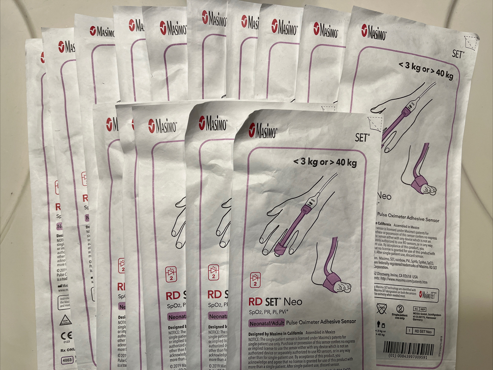 Masimo 4003 RD SET Neonatal/Adult Pulse Oximeter  3kg or  40kg -  Lot of 15