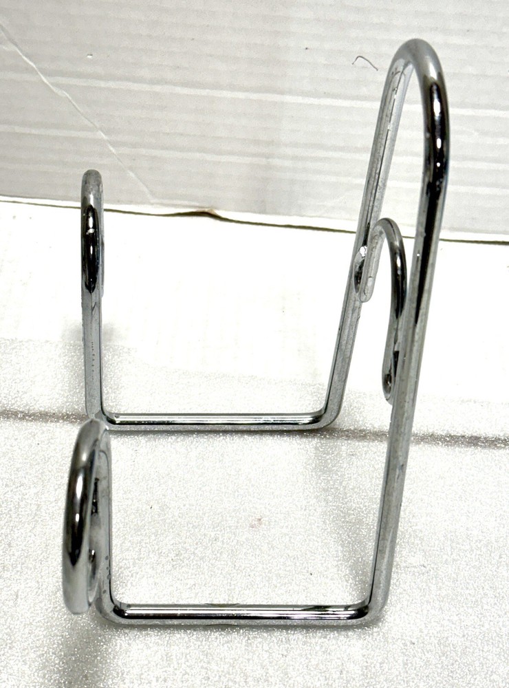 Chrome Easel Silver Frame Display Stand 7x8x4