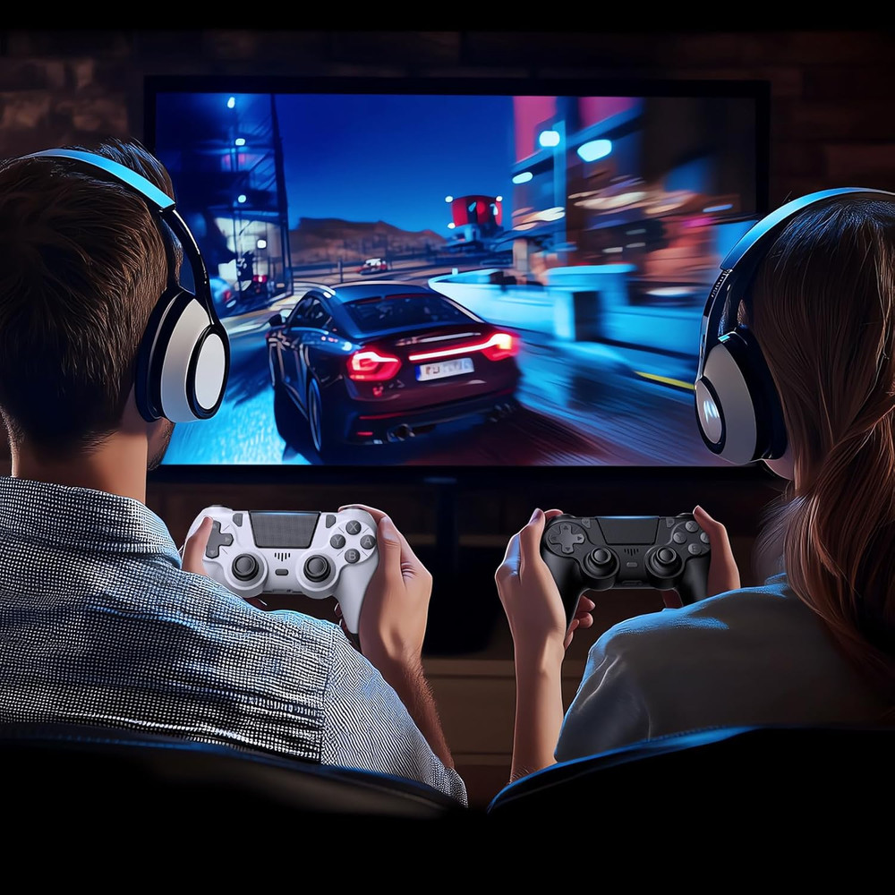 2 Pack Controllers with Charging Dock Station for PS4 Controller, Wireless Contr