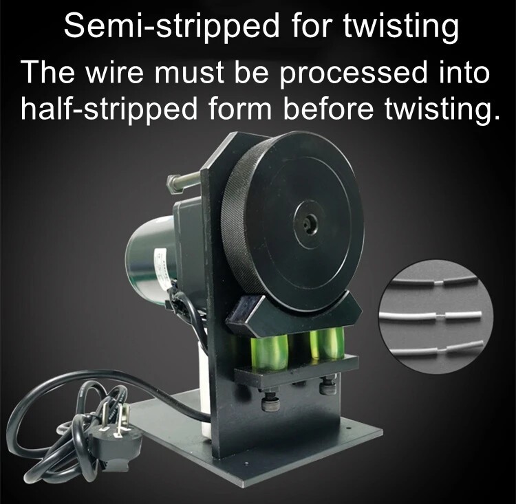 Electric Semi-stripped Twisting Machine Power Cord Roller Type Twisting Machine
