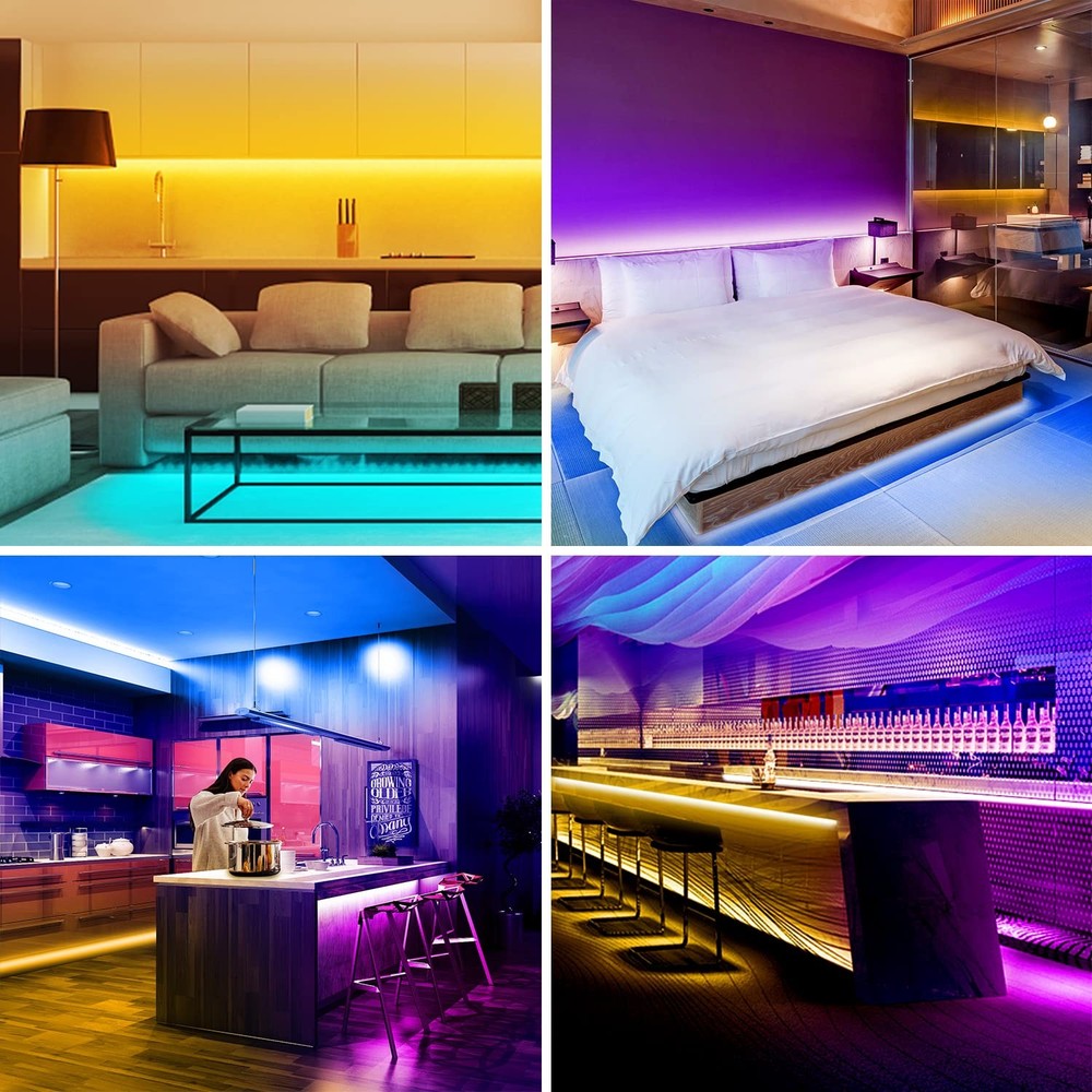 DAYBETTER Led Strip Lights Smart with App Control Remote, 200FT, Multicolor