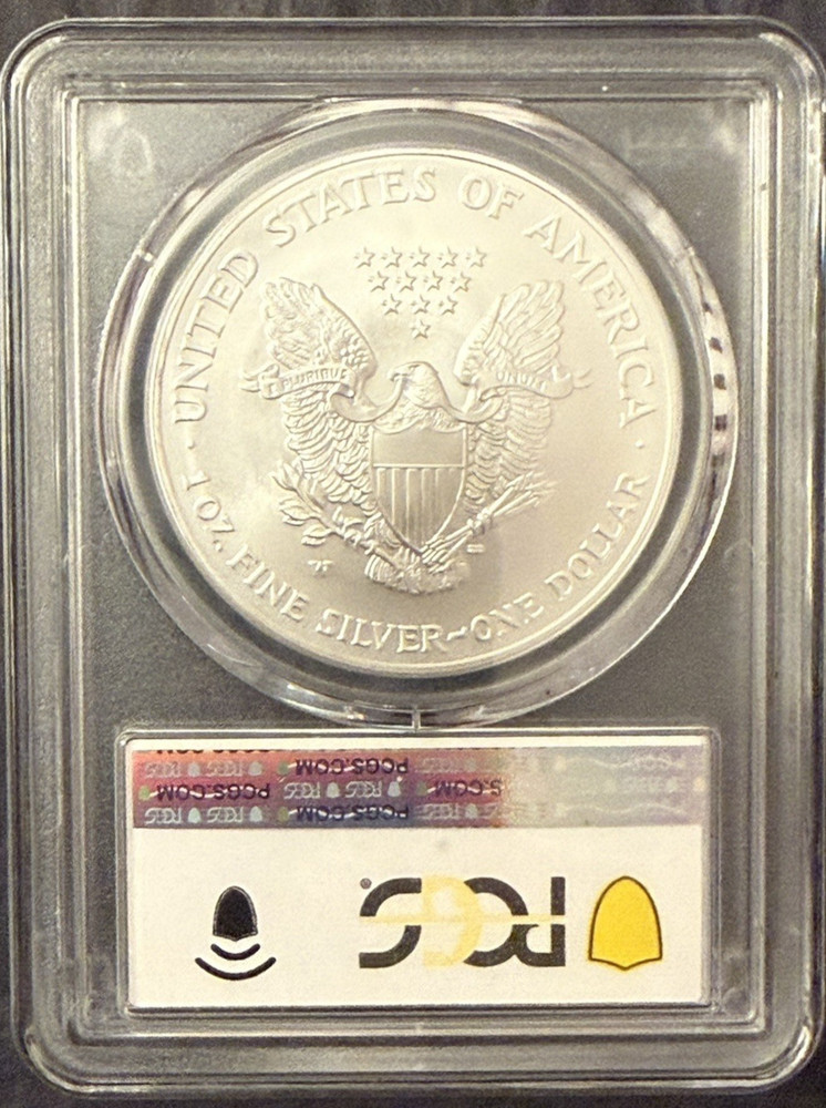 2007-W Burnished Silver Eagle PCGS SP69 Classic Blue Label