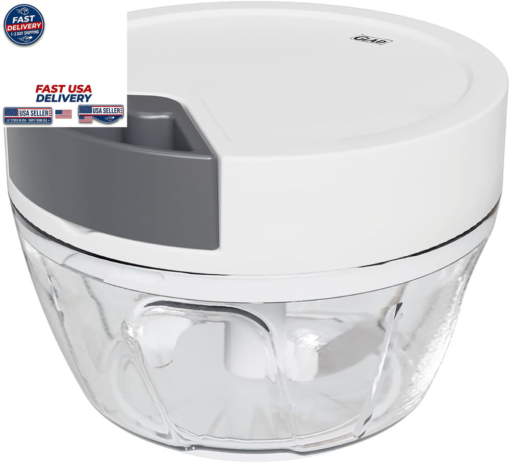 Manual Pull Vegetable Chopper Small Handheld Food Processor Veggie Cutter